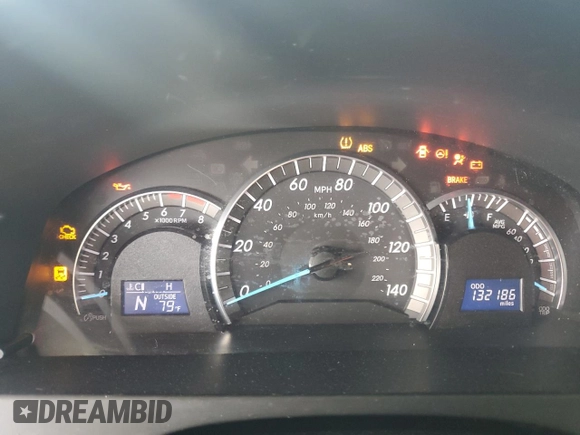 2014 Toyota Camry L with VIN 4T1BF1FK8EU766494, listed as a Copart auction lot 53043555 with 132,186 mi miles and Salvage Title. Bid and sale history available at carsss.com. Image 9.