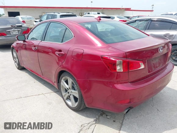 2012 Lexus IS 250 with VIN JTHBF5C23C5170960, listed as a IAAI auction lot 42280086 with 163,501 mi miles and . Bid and sale history available at DreamBid. Image 3.