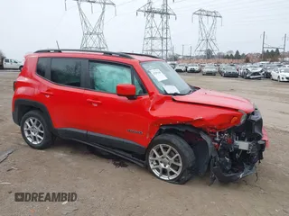 2020 Jeep Renegade Latitude with VIN ZACNJBBB7LPL97764, listed as a IAAI auction lot 41285169 with 46,029 mi miles. Bid and sale history available at carsss.com. Image 1.