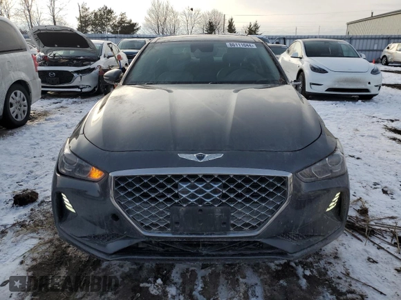 2020 Genesis G70 2.0T Sport with VIN KMTG24LA4LU049107, listed as a Copart auction lot 86111044 with 128,379 mi miles and Salvage Title. Bid and sale history available at carsss.com. Image 5.
