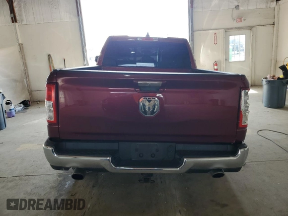 2019 Ram 1500 Big Horn with VIN 1C6SRFBT9KN915709, listed as a Copart auction lot 54867195 with 92,827 mi miles and Salvage title. Bid and sale history available at DreamBid. Image 6.