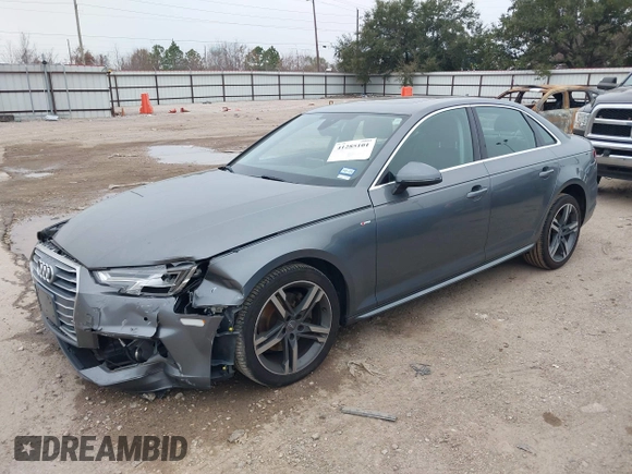 2018 Audi A4 Premium Plus with VIN WAULMAF48JA218178, listed as a IAAI auction lot 41285101 with 47,570 mi miles. Bid and sale history available at carsss.com. Image 19.