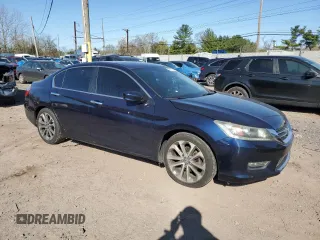 2013 Honda Accord Sport with VIN 1HGCR2F59DA250193, listed as a Copart auction lot 53237935 with 179,333 mi miles and Salvage Title. Bid and sale history available at DreamBid. Image 4.