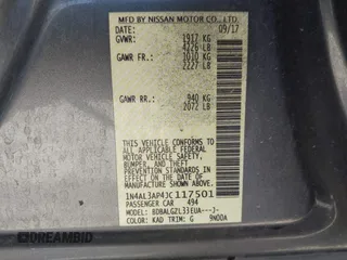 2018 Nissan Altima 2.5 SR with VIN 1N4AL3AP4JC117501, listed as a IAAI auction lot 41691369 with 92,136 mi miles. Bid and sale history available at carsss.com. Image 9.