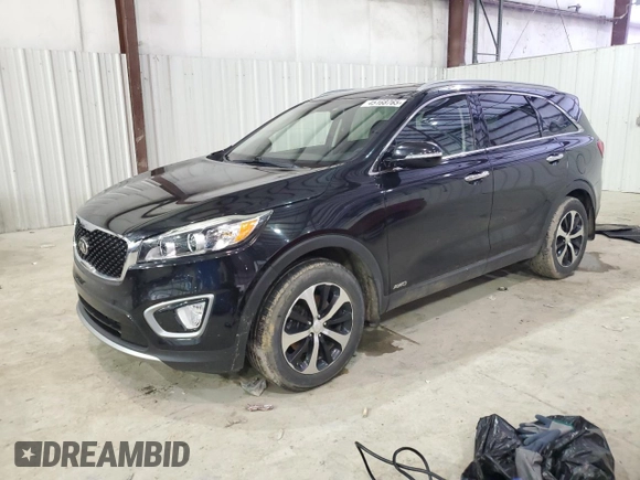 2016 Kia Sorento EX with VIN 5XYPHDA18GG015095, listed as a Copart auction lot 45168765 with 133,655 mi miles and Salvage Title. Bid and sale history available at carsss.com. Image 1.