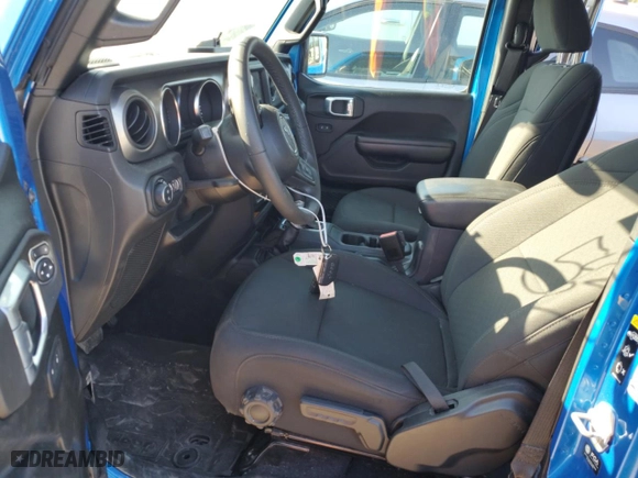 2021 Jeep Gladiator Texas Trail with VIN 1C6JJTAM5ML546356, listed as a Copart auction lot 68625434 with 43,518 mi miles and Salvage Title. Bid and sale history available at carsss.com. Image 7.