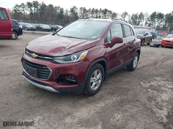2017 Chevrolet Trax LT with VIN 3GNCJLSB9HL230698, listed as a IAAI auction lot 41871900 with NaN miles. Bid and sale history available at carsss.com. Image 2.