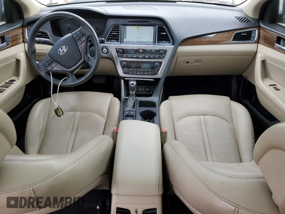 2017 Hyundai Sonata Limited with VIN KMHE34L10HA058197, listed as a Copart auction lot 41612434 with 146,096 mi miles and . Bid and sale history available at DreamBid. Image 8.