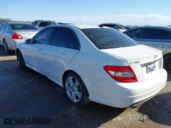 2011 Mercedes-Benz C-Class C 300 Sport with VIN WDDGF5EB9BR175906, listed as a IAAI auction lot 41719090 with 134,510 mi miles. Bid and sale history available at carsss.com. Image 3.