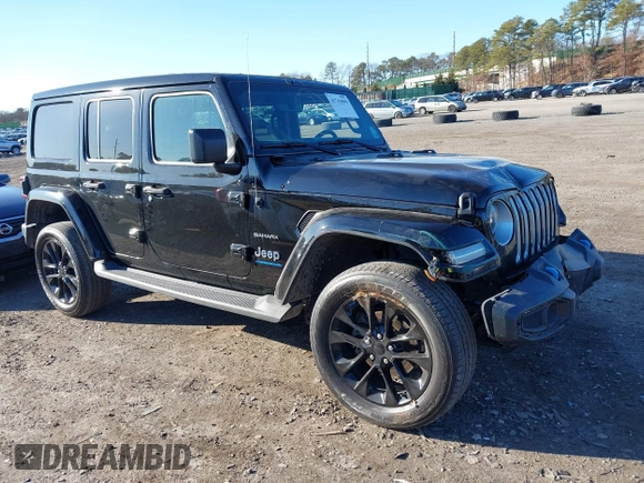 2023 Jeep Wrangler Sahara with VIN 1C4JJXP63PW525274, listed as a IAAI auction lot 41743099 with 38,484 mi miles and . Bid and sale history available at DreamBid. Image 1.