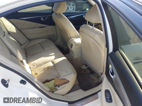 2014 Infiniti Q50 Hybrid Premium with VIN JN1AV7AP2EM690136, listed as a IAAI auction lot 42481510 with 203,832 mi miles and . Bid and sale history available at DreamBid. Image 8.