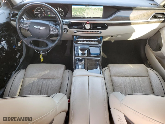 2018 Genesis G90 3.3T Premium with VIN KMHG34JA7JU041140, listed as a Copart auction lot 83020974 with 30,123 mi miles and Salvage Title. Bid and sale history available at carsss.com. Image 8.