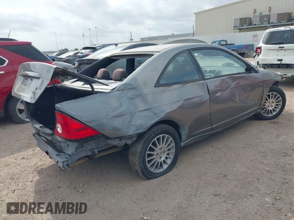 2005 Honda Civic Cpe EX with VIN 1HGEM22995L039162, listed as a IAAI auction lot 41927629 with 295,610 mi miles. Bid and sale history available at carsss.com. Image 4.