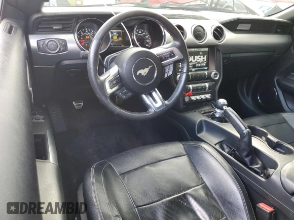 2015 Ford Mustang GT with VIN 1FA6P8CF7F5317859, listed as a Copart auction lot 57721495 with 125,668 mi miles and Salvage title. Bid and sale history available at DreamBid. Image 8.