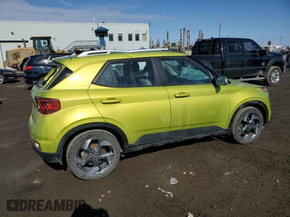 2020 Hyundai Venue SEL with VIN KMHRC8A36LU040579, listed as a Copart auction lot 48505295 with 45,249 mi miles and Salvage Title. Bid and sale history available at DreamBid. Image 3.