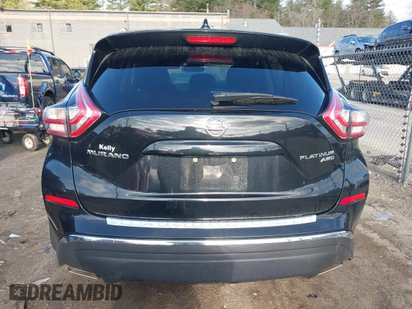 2018 Nissan Murano Platinum with VIN 5N1AZ2MH3JN186056, listed as a IAAI auction lot 41921938 with 67,843 mi miles and . Bid and sale history available at carsss.com. Image 16.