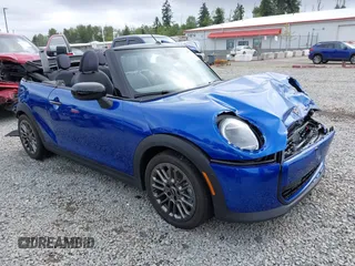 2025 MINI Convertible with VIN WMW23GX01S2X08664, listed as a IAAI auction lot 42506008 with 1,641 mi miles and . Bid and sale history available at DreamBid. Image 1.