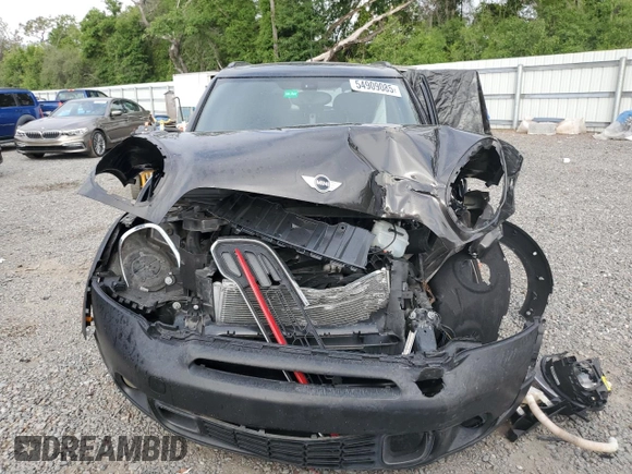 2015 MINI Countryman S with VIN WMWZC3C57FWP52868, listed as a Copart auction lot 54909085 with 68,003 mi miles and Salvage title. Bid and sale history available at DreamBid. Image 5.