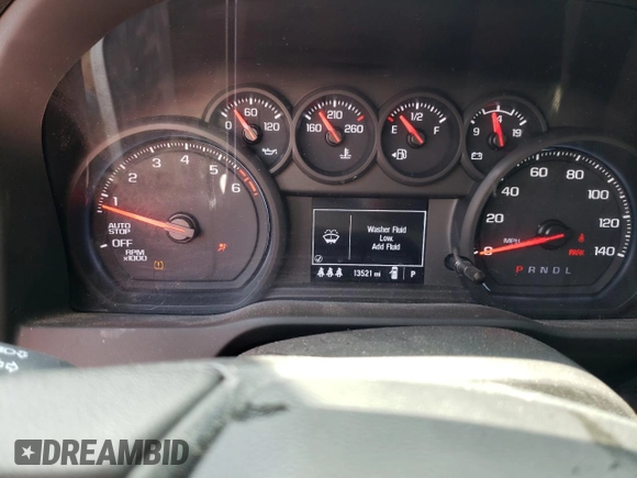 2024 Chevrolet Silverado 1500 Custom with VIN 3GCPABEKXRG318461, listed as a Copart auction lot 46946065 with 13,521 mi miles and Clean Title. Bid and sale history available at DreamBid. Image 9.