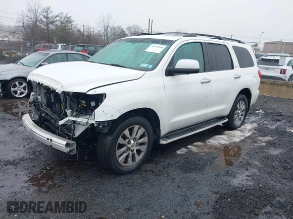 2016 Toyota Sequoia Limited with VIN 5TDJY5G18GS140071, listed as a IAAI auction lot 41570590 with 76,774 mi miles. Bid and sale history available at carsss.com. Image 2.
