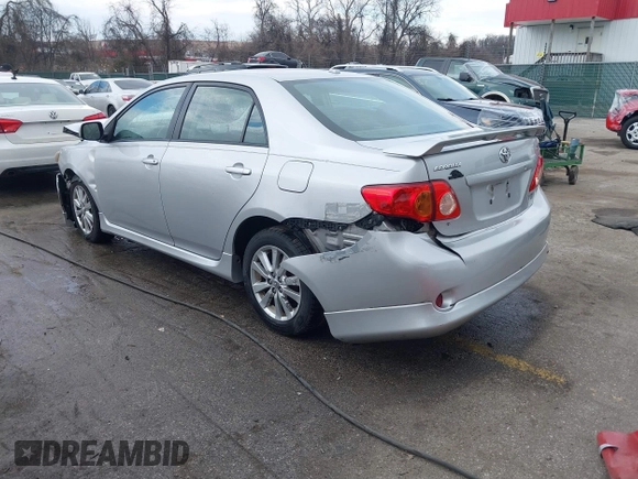 2009 Toyota Corolla with VIN 2T1BU40E69C110005, listed as a IAAI auction lot 41670634 with 191,866 mi miles. Bid and sale history available at carsss.com. Image 3.
