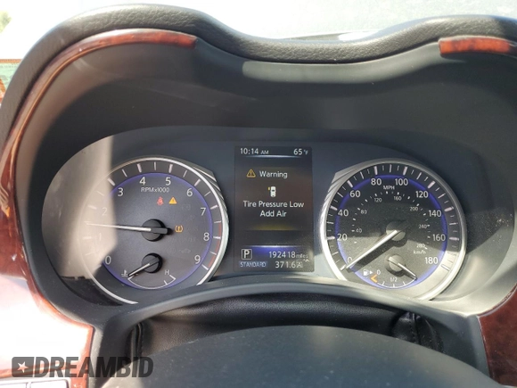 2014 Infiniti Q50 Sport with VIN JN1BV7ARXEM701051, listed as a Copart auction lot 55157825 with 192,418 mi miles and Salvage title. Bid and sale history available at DreamBid. Image 9.
