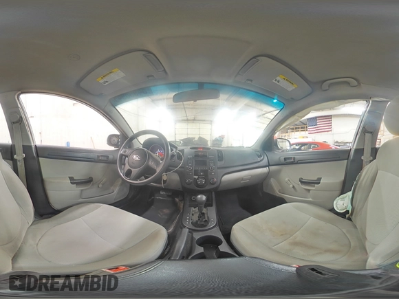 2010 Kia Forte LX with VIN KNAFT4A20A5285843, listed as a Copart auction lot 54995945 with 393,912 mi miles and Salvage Title. Bid and sale history available at carsss.com. Image 14.