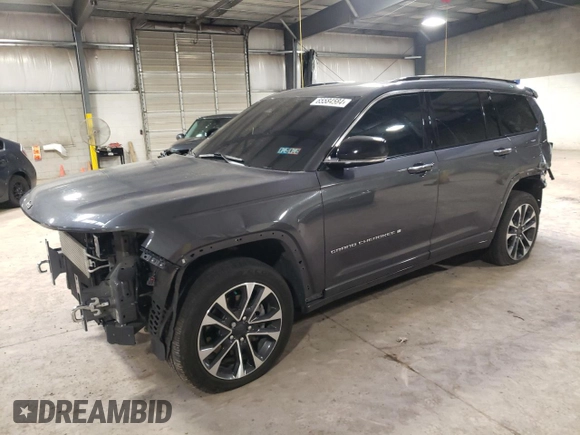 2021 Jeep Grand Cherokee Overland with VIN 1C4RJKDG3M8188009, listed as a Copart auction lot 65584584 with 39,438 mi miles and Salvage title. Bid and sale history available at DreamBid. Image 1.
