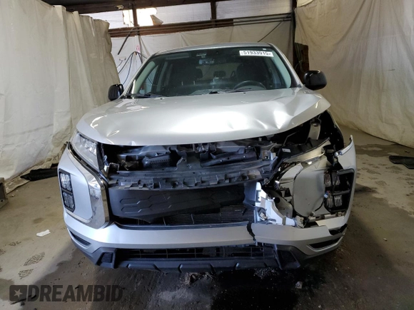 2022 Mitsubishi Outlander ES with VIN JA4ARUAU3NU021423, listed as a Copart auction lot 51933915 with 57,498 mi miles and Salvage title. Bid and sale history available at DreamBid. Image 5.