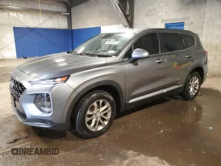 2019 Hyundai Santa Fe SE with VIN 5NMS23AD1KH007340, listed as a Copart auction lot 57855435 with 136,751 mi miles and Clean title. Bid and sale history available at DreamBid. Image 1.