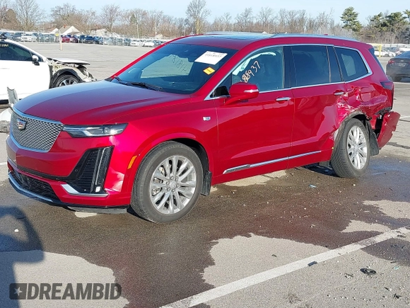 2021 Cadillac XT6 Premium Luxury with VIN 1GYKPDRS5MZ233349, listed as a IAAI auction lot 41818937 with 44,344 mi miles and . Bid and sale history available at DreamBid. Image 17.