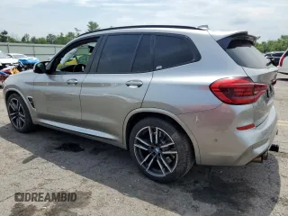 2020 BMW X3 M with VIN 5YMTS0C05LLT10643, listed as a Copart auction lot 62276834 with 39,860 mi miles and Salvage Title. Bid and sale history available at carsss.com. Image 2.