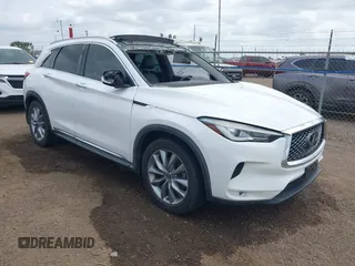 2019 Infiniti QX50 Luxe with VIN 3PCAJ5M11KF145988, listed as a IAAI auction lot 42116325 with 70,140 mi miles and . Bid and sale history available at DreamBid. Image 1.