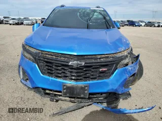 2024 Chevrolet Equinox RS with VIN 3GNAXMEG9RS161649, listed as a Copart auction lot 51132025 with 65,233 mi miles and Salvage Title. Bid and sale history available at DreamBid. Image 5.