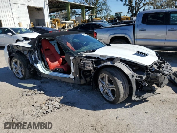 2016 Chevrolet Corvette 2LT with VIN 1G1YD3D73G5112944, listed as a Copart auction lot 80827594 with 56,827 mi miles and Salvage Title. Bid and sale history available at carsss.com. Image 4.