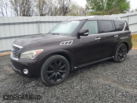 2013 Infiniti QX56 with VIN JN8AZ2NE2D9041441, listed as a Copart auction lot 50211065 with 143,876 mi miles and Clean Title. Bid and sale history available at carsss.com. Image 1.