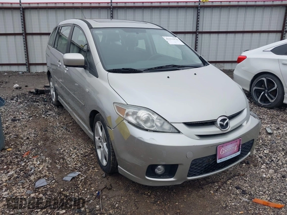 2007 Mazda 5 Touring with VIN JM1CR29L570139627, listed as a IAAI auction lot 41153270 with 90,228 mi miles and . Bid and sale history available at carsss.com. Image 1.