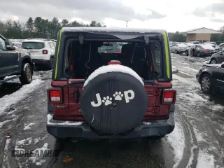 2022 Jeep Wrangler Unlimited High Tide with VIN 1C4HJXDG5NW145748, listed as a Copart auction lot 83384704 with 30,161 mi miles and Salvage Title. Bid and sale history available at DreamBid. Image 6.