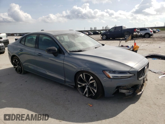 2024 Volvo S60 Core Dark Theme with VIN 7JRL12FK5RG320466, listed as a Copart auction lot 44786145 with 21,130 mi miles and Salvage title. Bid and sale history available at DreamBid. Image 4.