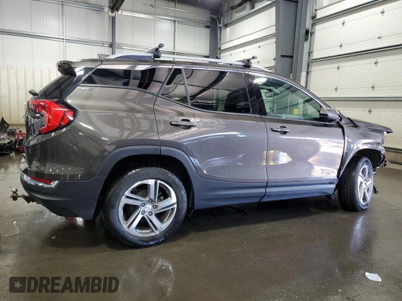 2020 GMC Terrain SLT z VIN 3GKALVEV7LL108799, wystawiony jako Copart lot #60489505 z przebiegiem 55 873 mil mil oraz Szkoda całkowita • Salvage title. Historia ofert i sprzedaży dostępna na DreamBid. Obrazek 3.