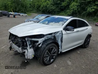 2024 Infiniti QX55 Luxe with VIN 3PCAJ5JRXRF104229, listed as a Copart auction lot 58097004 with 4,735 mi miles and Salvage Title. Bid and sale history available at DreamBid. Image 1.