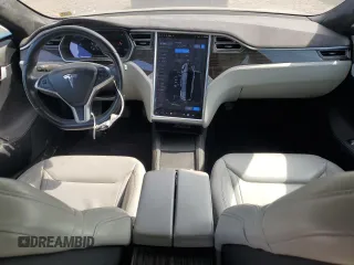 2016 Tesla Model S 90D with VIN 5YJSA1E28GF131212, listed as a Copart auction lot 54176705 with 97,373 mi miles and Salvage Title. Bid and sale history available at DreamBid. Image 8.
