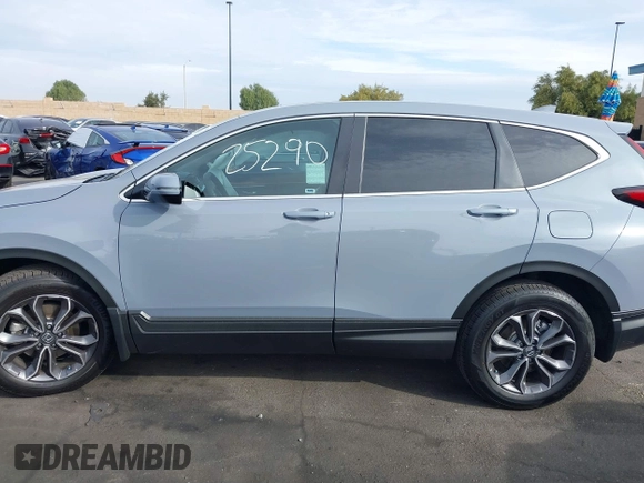 2022 Honda CR-V EX with VIN 2HKRW1H56NH404488, listed as a IAAI auction lot 41725290 with 49,383 mi miles. Bid and sale history available at carsss.com. Image 15.