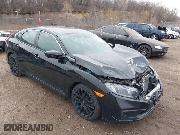 2020 Honda Civic Sedan Sport with VIN 19XFC2F89LE023377, listed as a IAAI auction lot 41808289 with 68,860 mi miles. Bid and sale history available at carsss.com. Image 1.