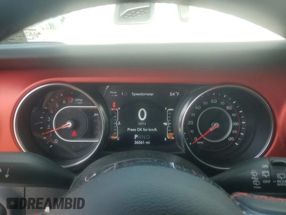 2020 Jeep Wrangler Unlimited Rubicon z VIN 1C4HJXFG8LW244882, wystawiony jako Copart lot #59293225 z przebiegiem 36 061 mil mil oraz Szkoda całkowita • Salvage title. Historia ofert i sprzedaży dostępna na DreamBid. Obrazek 9.