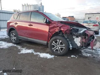 2018 Toyota RAV4 LE with VIN 2T3ZFREV8JW521124, listed as a Copart auction lot 85430134 with 90,560 mi miles and Salvage Title. Bid and sale history available at carsss.com. Image 4.