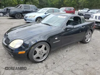 1998 Mercedes-Benz SLK-Class with VIN WDBKK47F3WF034409, listed as a Copart auction lot 71972994 with 203,772 mi miles and Salvage Title. Bid and sale history available at carsss.com. Image 1.