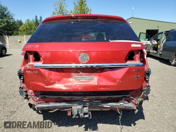 2023 Volkswagen Atlas SEL Premium R-Line with VIN 1V2FR2CA4PC525005, listed as a Copart auction lot 63870585 with 31,049 mi miles and Salvage title. Bid and sale history available at DreamBid. Image 6.