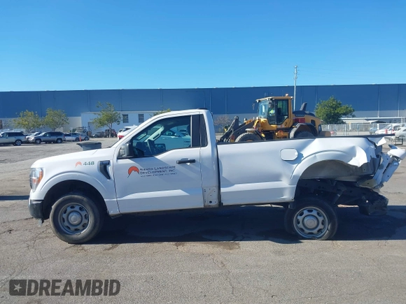 2022 Ford F-150 XL with VIN 1FTMF1CB5NKE39967, listed as a IAAI auction lot 41611291 with 53,485 mi miles and . Bid and sale history available at DreamBid. Image 14.