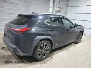 2020 Lexus UX 250h F Sport with VIN JTHR9JBHXL2025565, listed as a Copart auction lot 48895135 with 48,393 mi miles and Salvage title. Bid and sale history available at DreamBid. Image 3.